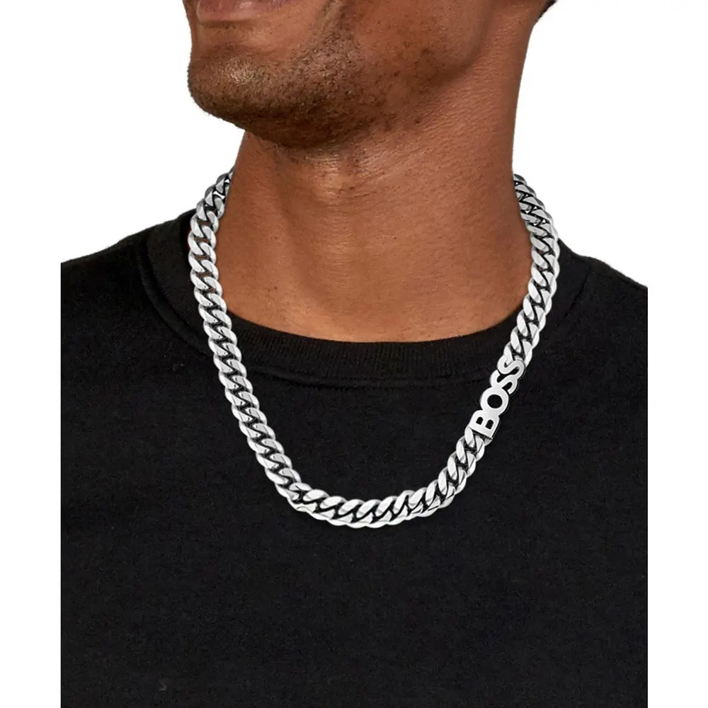 Boss Men's Kassy Stainless Steel Chain Necklace detail 3