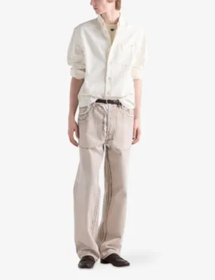 PRADA Bull Straight-Leg Denim Jeans detail 2