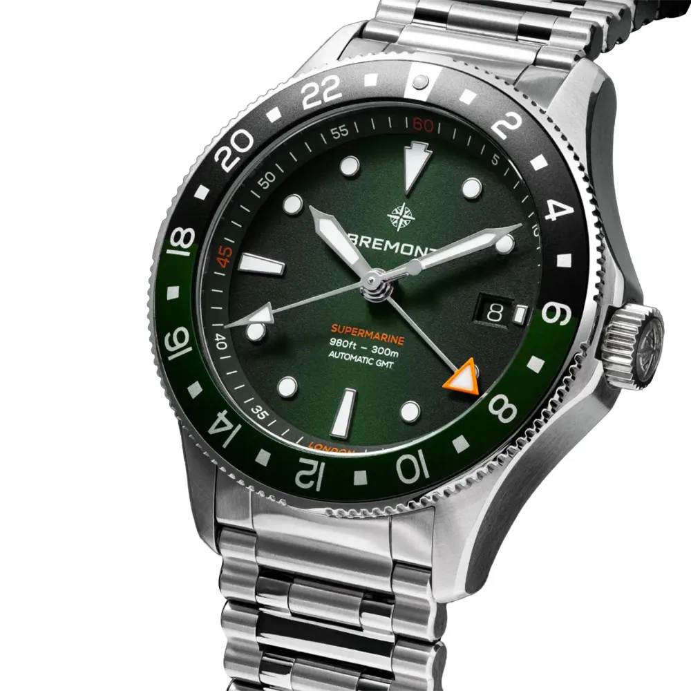 Bremont Supermarine 300M 40mm Mens Watch Green in Green, additional product view 3