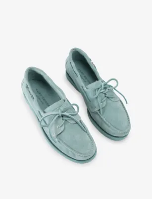 KURT GEIGER LONDON Kurt Suede Deck Shoes - EUR 44 / 10 UK MEN in PALE BLUE, additional product view 2