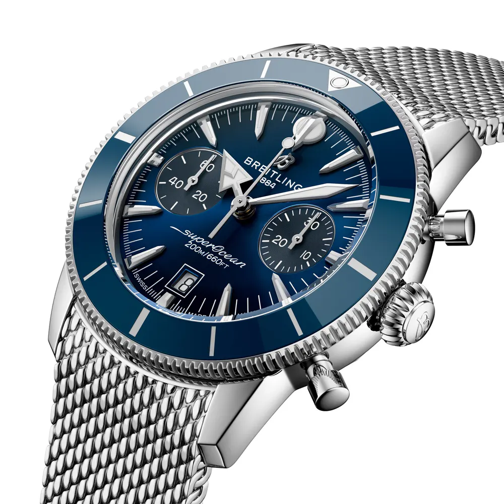Breitling Superocean Heritage B01 Chronograph 42mm Mens Watch Blue in Blue, additional product view 3