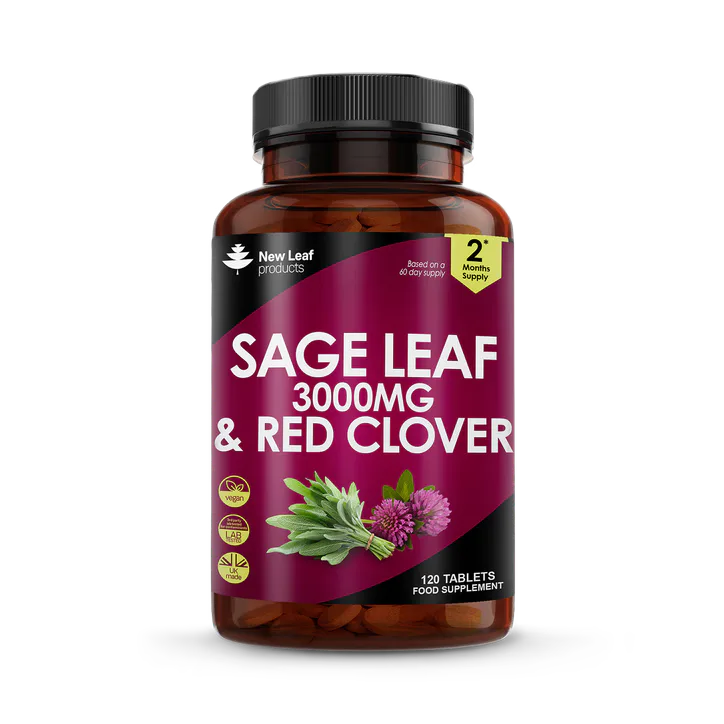 New Leaf Products Sage Leaf & Red Clover Tablets 120 tablets