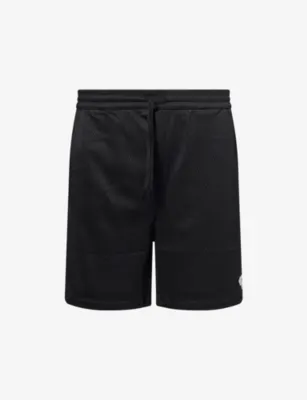 LES DEUX Brand-Patch Mesh Shorts