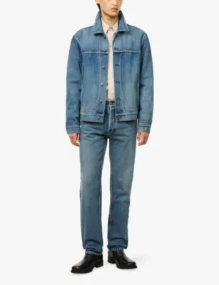 THE ROW Moe Straight-Leg Denim Jeans detail 2
