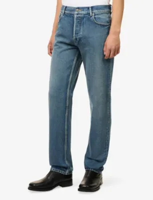 THE ROW Moe Straight-Leg Denim Jeans detail 3