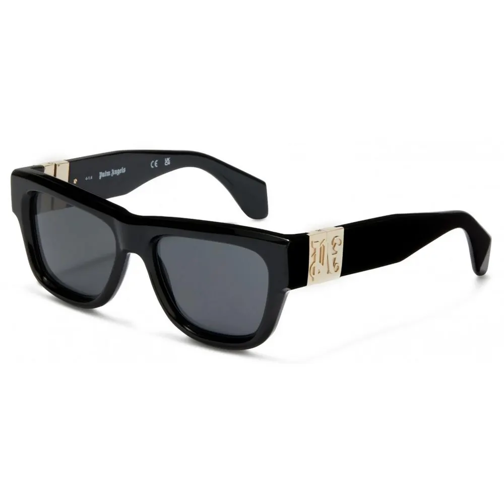 Palm Angels Magnolia Cat Eye Sunglasses in Black/Dark Grey, additional product view 2