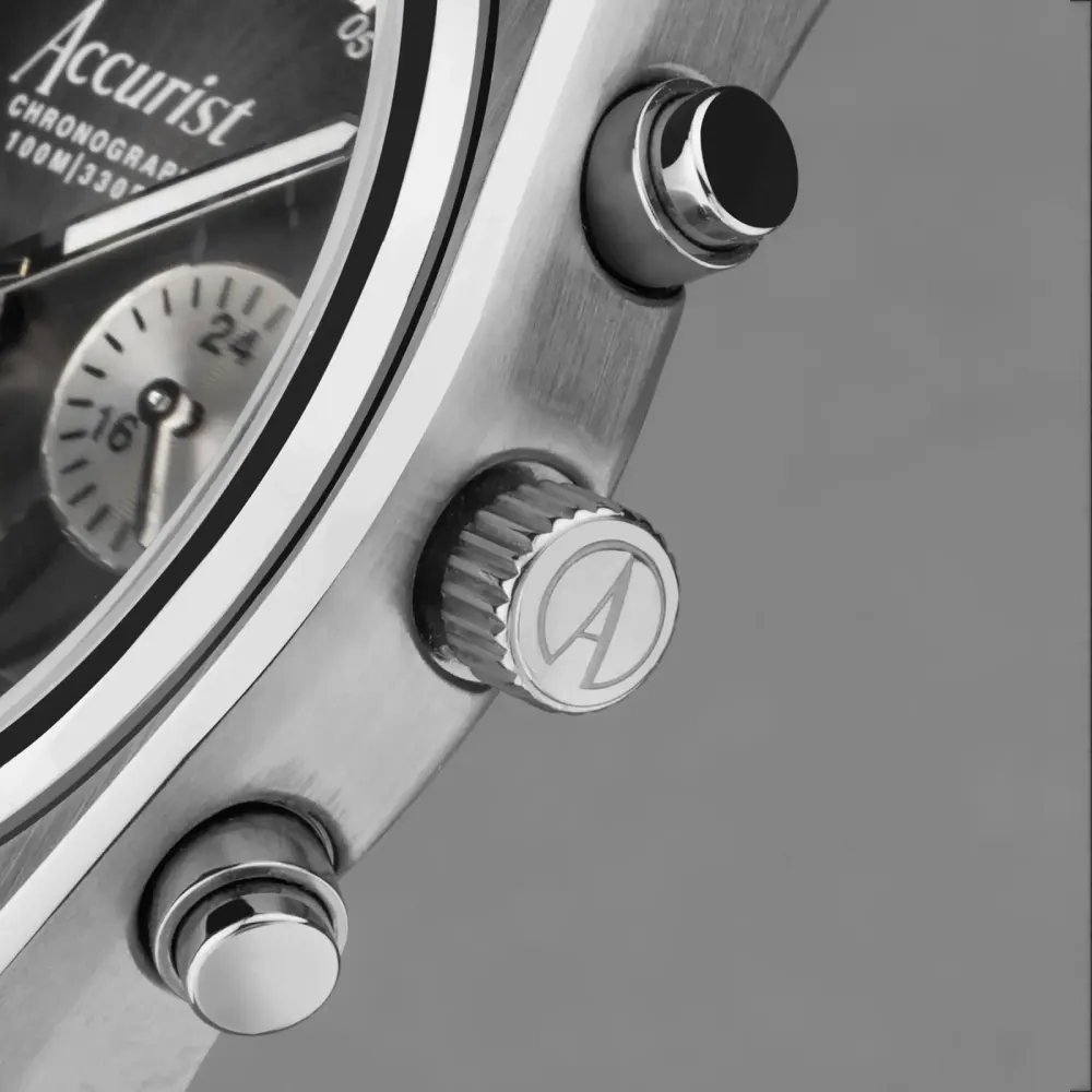 Accurist Origin Chrono Grey Dial Mens Watch detail 3