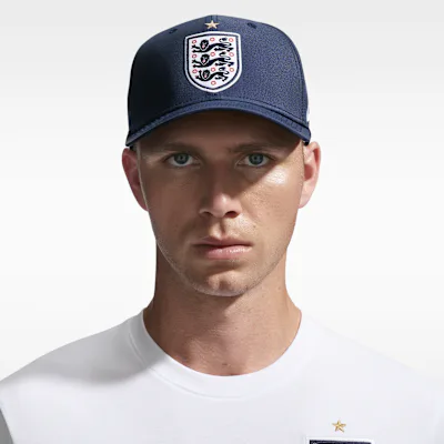 Nike England 2026/27 Nike Rise Cap SNBK - Obsidian/White