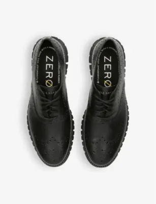 COLE HAAN ZERØGRAND Wingtip leather Oxford shoes - EUR 41 / 7 UK MEN in BLACK, additional product view 2