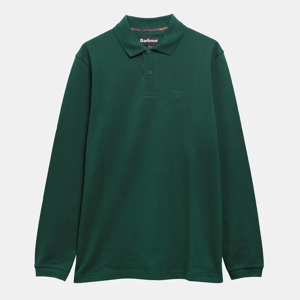 Barbour Mens Essentials Long Sleeve Polo Shirt