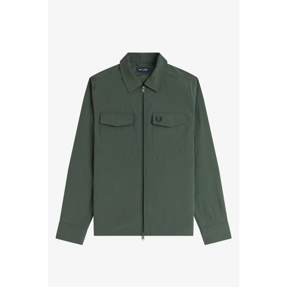 Fred Perry Men's Long Sleeve Zip Overshirt