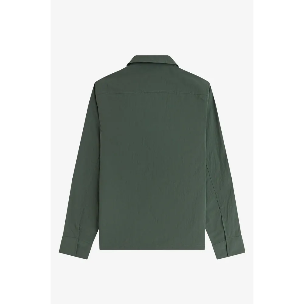 Fred Perry Men's Long Sleeve Zip Overshirt detail 2