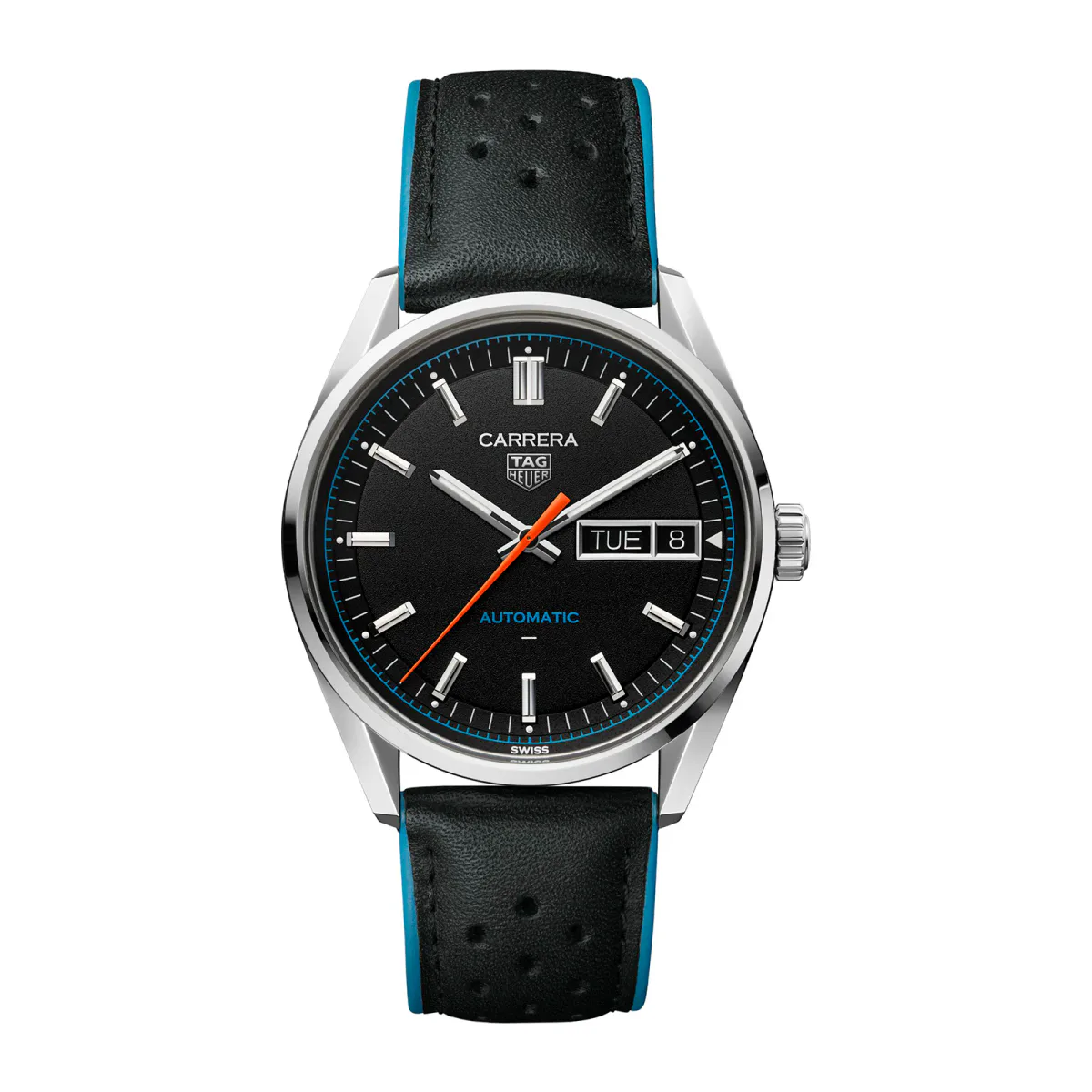 TAG Heuer Carrera Day-Date 41mm Mens Watch Black
