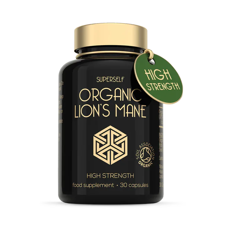SuperSelf Organic Lion's Mane Mushroom 30 Capsules