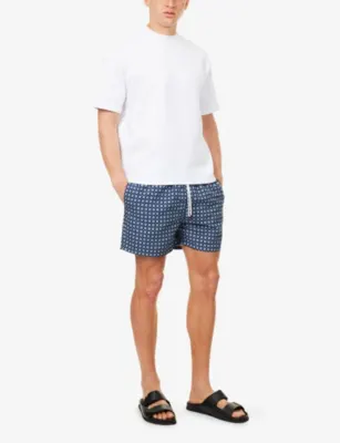 ARNE Mosaic Drawstring Swim Shorts detail 2
