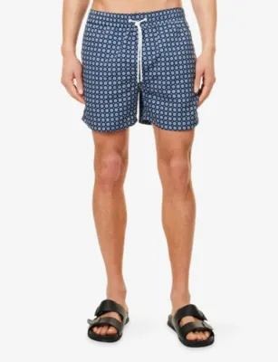 ARNE Mosaic Drawstring Swim Shorts detail 3