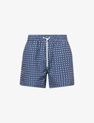 ARNE Mosaic Drawstring Swim Shorts