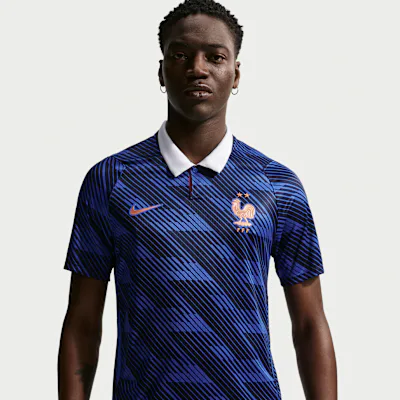 Nike France National Team 2026 Stadium Home Men's Nike Dri-FIT Football Shirt - Game Royal/Blackened Blue/White/Metallic Copper