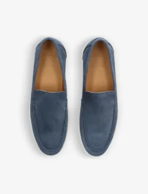 LOAKE Tuscany slip-on suede loafers - EUR 46 / 12 UK MEN in BLUE/DARK, additional product view 2