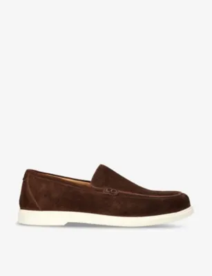 LOAKE Tuscany slip-on suede loafers - EUR 46 / 12 UK MEN in Dark Brown – Mens | Loafers