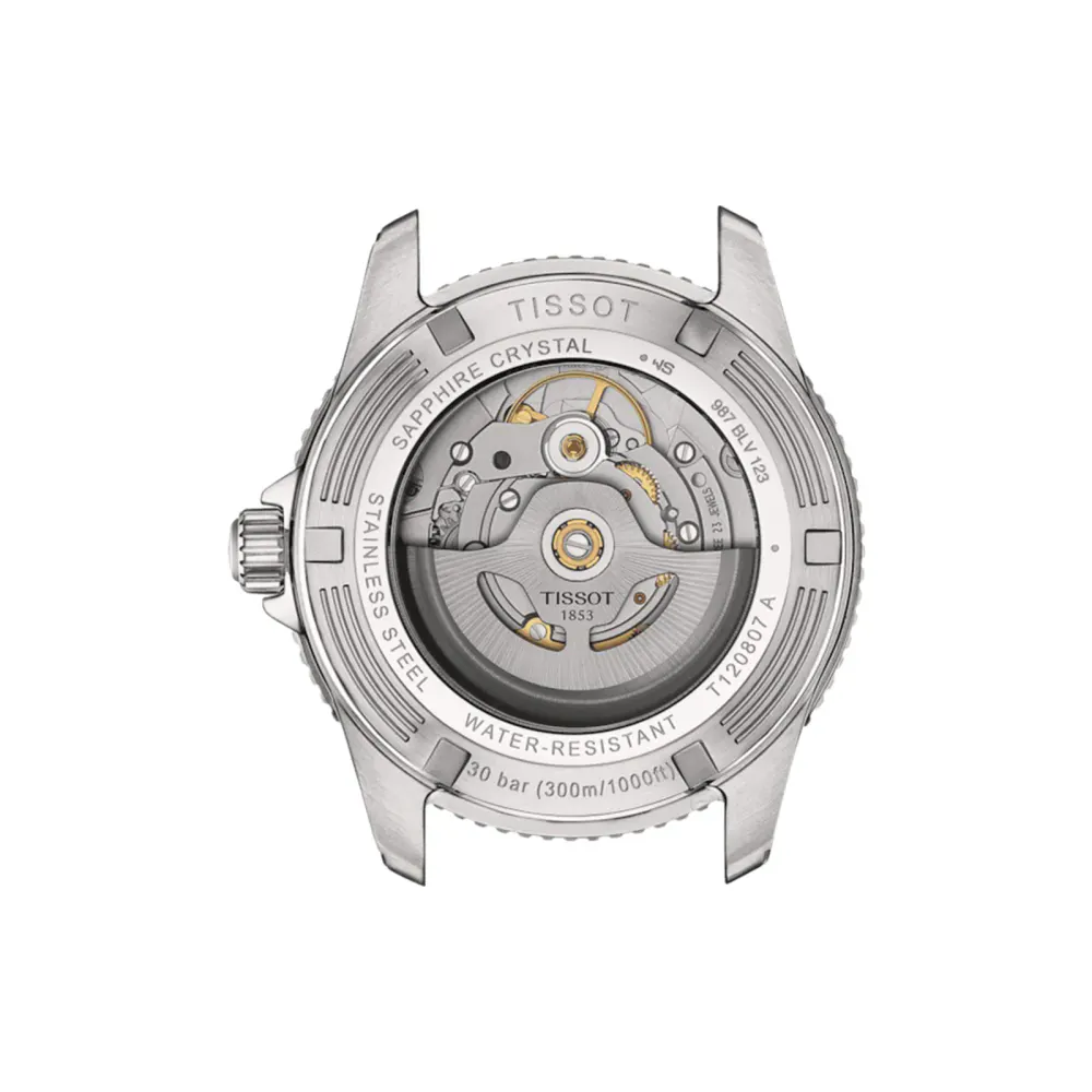 Tissot Seastar 1000 Powermatic 80 40mm Mens Watch Turquoise in Turquoise, additional product view 3