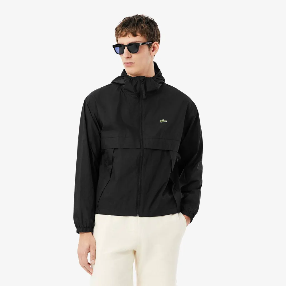 Lacoste Men's Windbreaker in Black 031, additional product view 3