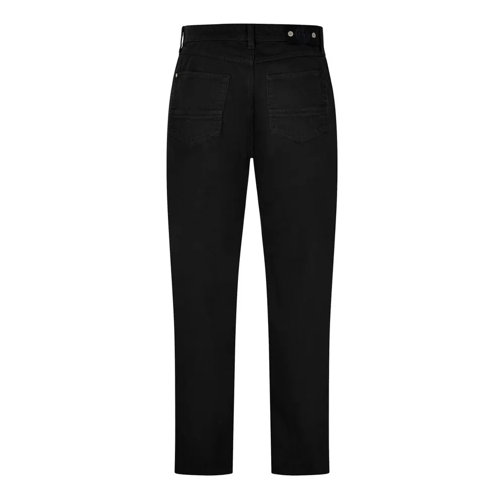 Stone Island Mens Denim Research Straight Jeans in Black V0029, additional product view 2