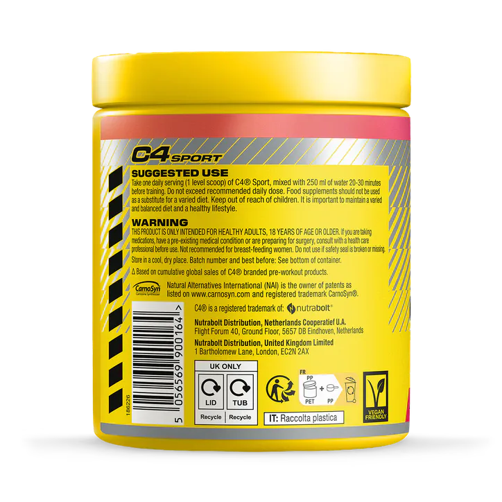 Cellucor C4 Sport Pre-Workout Fruit Punch 270g detail 2