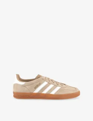 ADIDAS Gazelle Indoor Suede Trainers - 4.5 in MAGIC BEIGE WHITE WH – Mens | Trainers | Lace up trainers