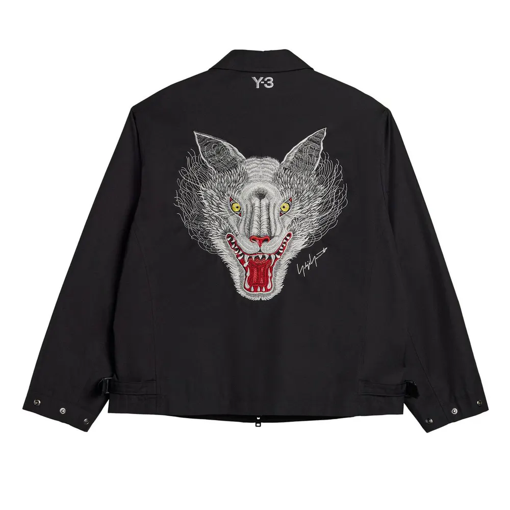 Y3 Mens Mercedes Wolf Jacket in Black, additional product view 2