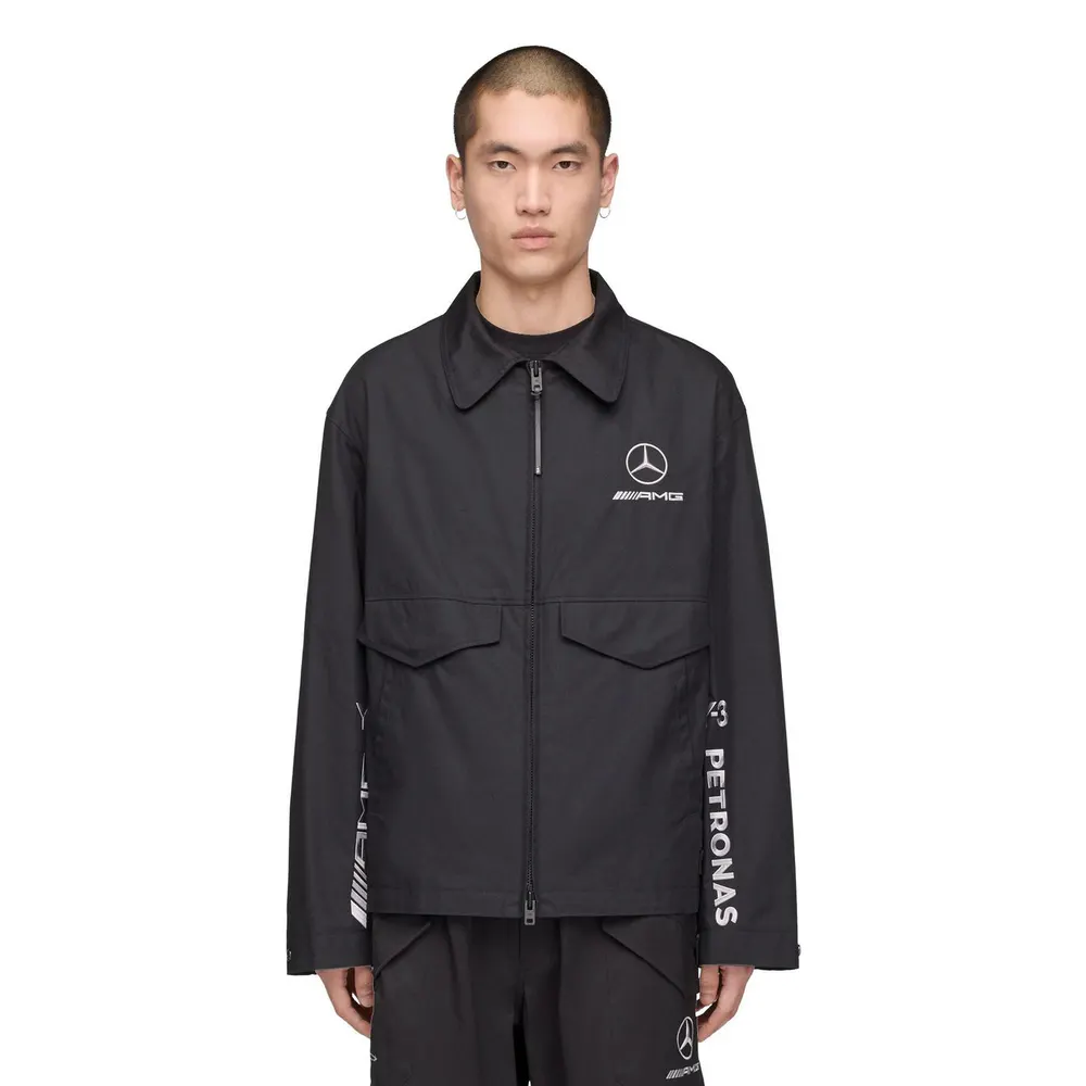 Y3 Mens Mercedes Wolf Jacket in Black, additional product view 3