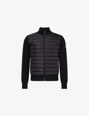 CANADA GOOSE Hybridge Contrast-Sleeve Knitted Jacket