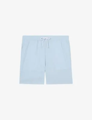 REISS Cliff Drawstring Swim Shorts - AQUA BLUE detail 2