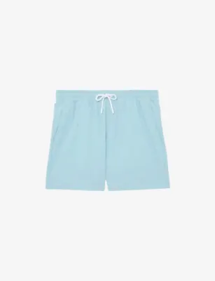 REISS Cliff Drawstring Swim Shorts - AQUA BLUE