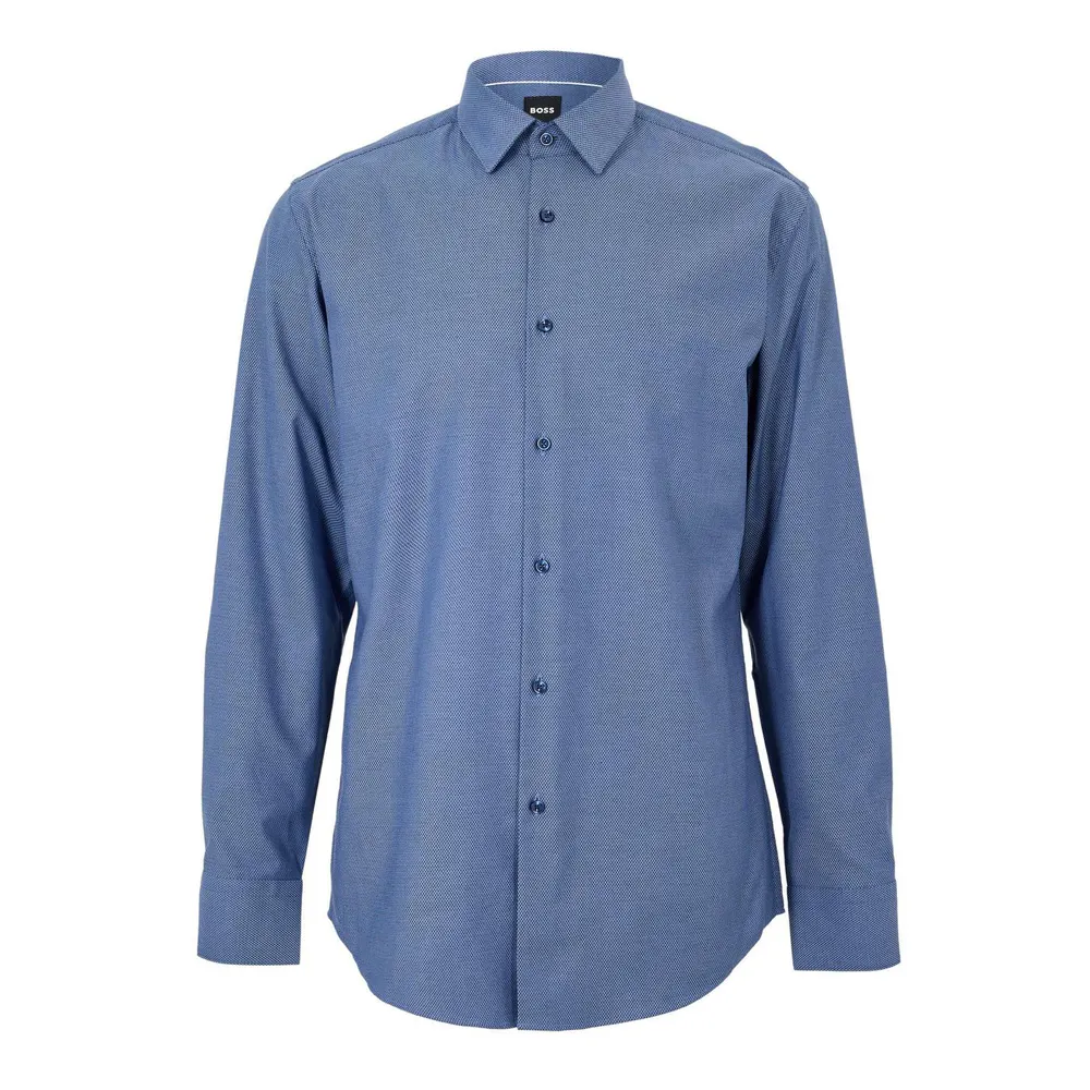 Boss Mens BOSS BLACK Kent Long Sleeve Buttoned Shirt