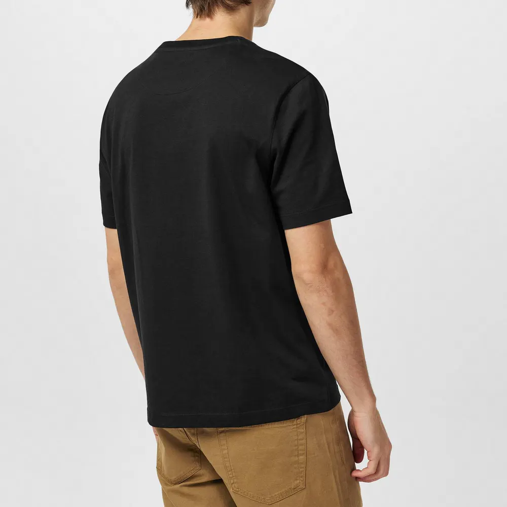 Ted Baker Tywinn Plain T-shirt in Black, additional product view 3