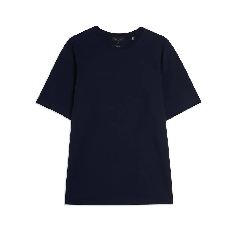Ted Baker Tywinn Plain T-shirt in Navy – Clothing