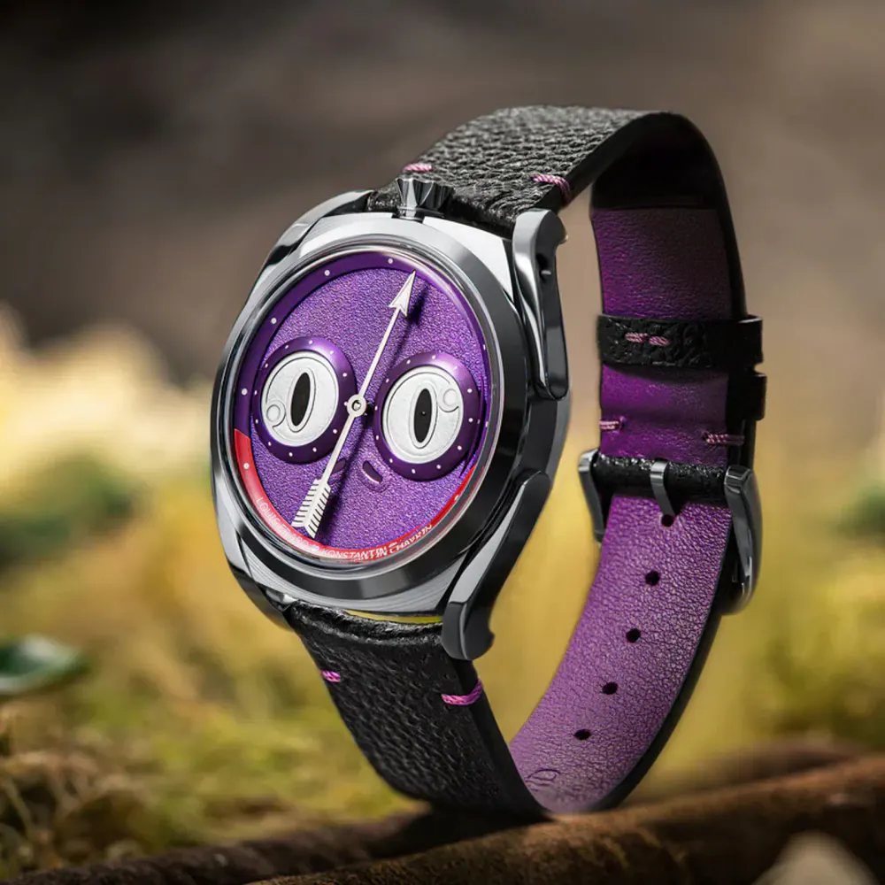 Louis Erard X Konstantin Chaykin Unfrogettable Purple 40mm Limited Edition Mens Watch in Purple, additional product view 2