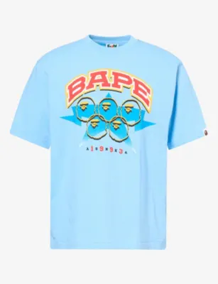 A BATHING APE Bape Twin Sta Graphic-Print Cotton T-Shirt