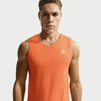 Nike ACG Solar Chase Men's Dri-FIT ADV Tank Top - Safety Orange/Safety Orange/Summit White