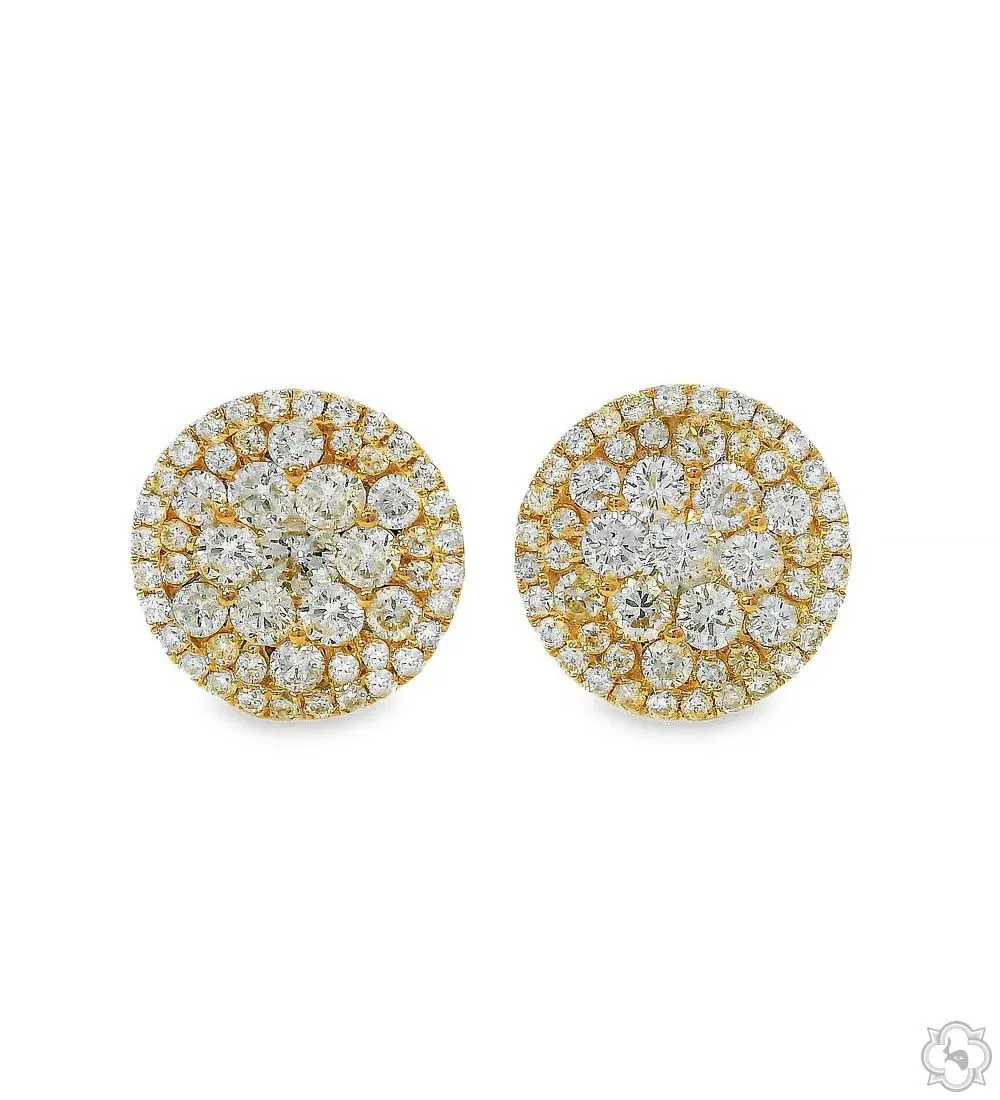ANNA - CONSCIOUS DIAMONDS 14K Gold Diamond Stud Earrings 65752 in Yellow Gold – Earrings