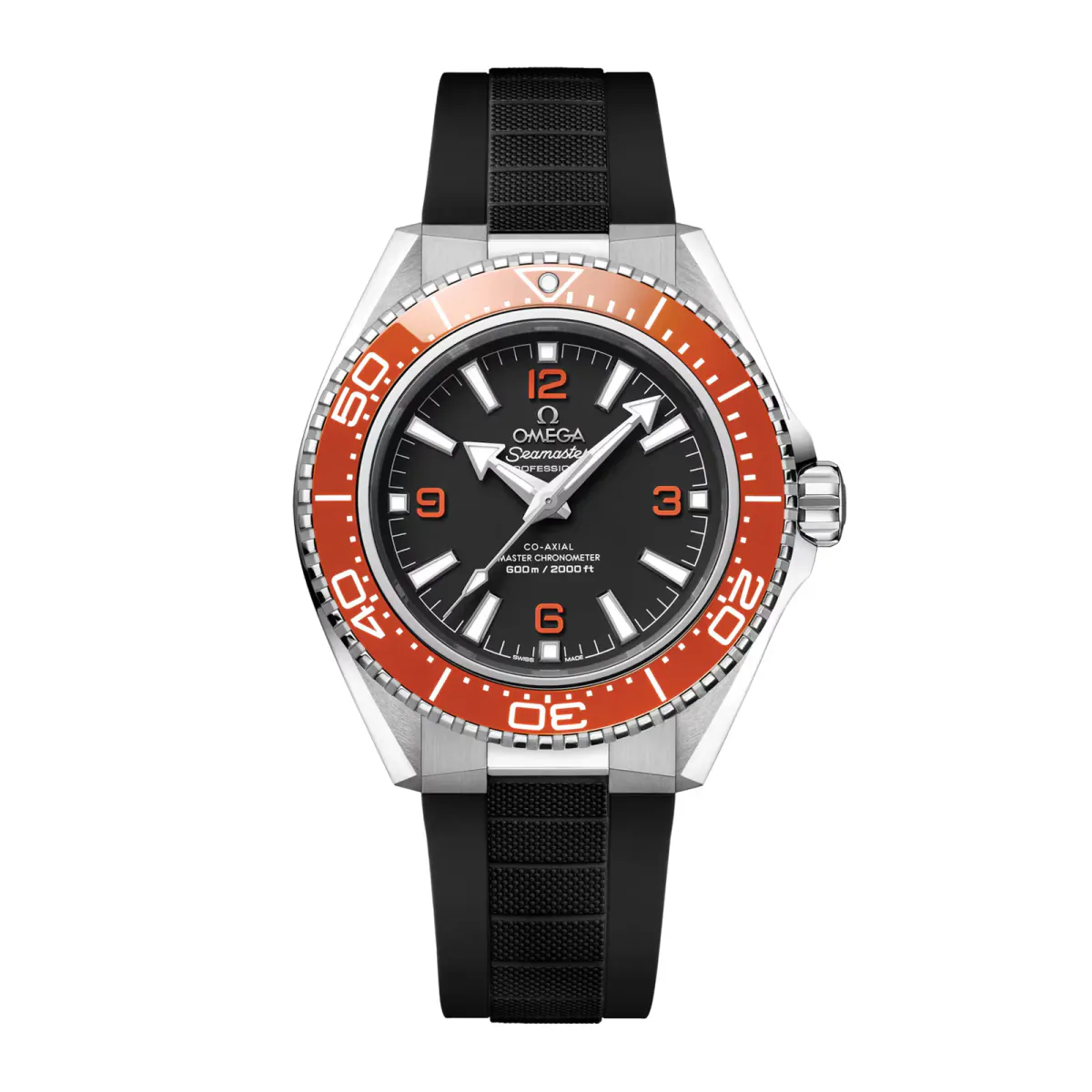 Omega Seamaster Planet Ocean 600M 42mm Mens Watch Black Rubber Strap