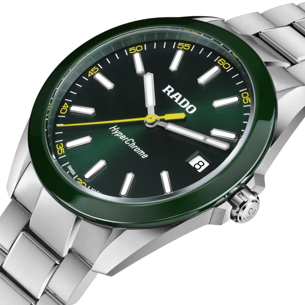 Rado Hyperchrome 41mm XL Quartz Mens Watch in Green, additional product view 2