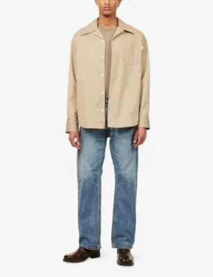 NUDIE JEANS Alf Silver Tracks Cotton Denim Jeans - 38/32 in Silver Tracks, additional product view 2