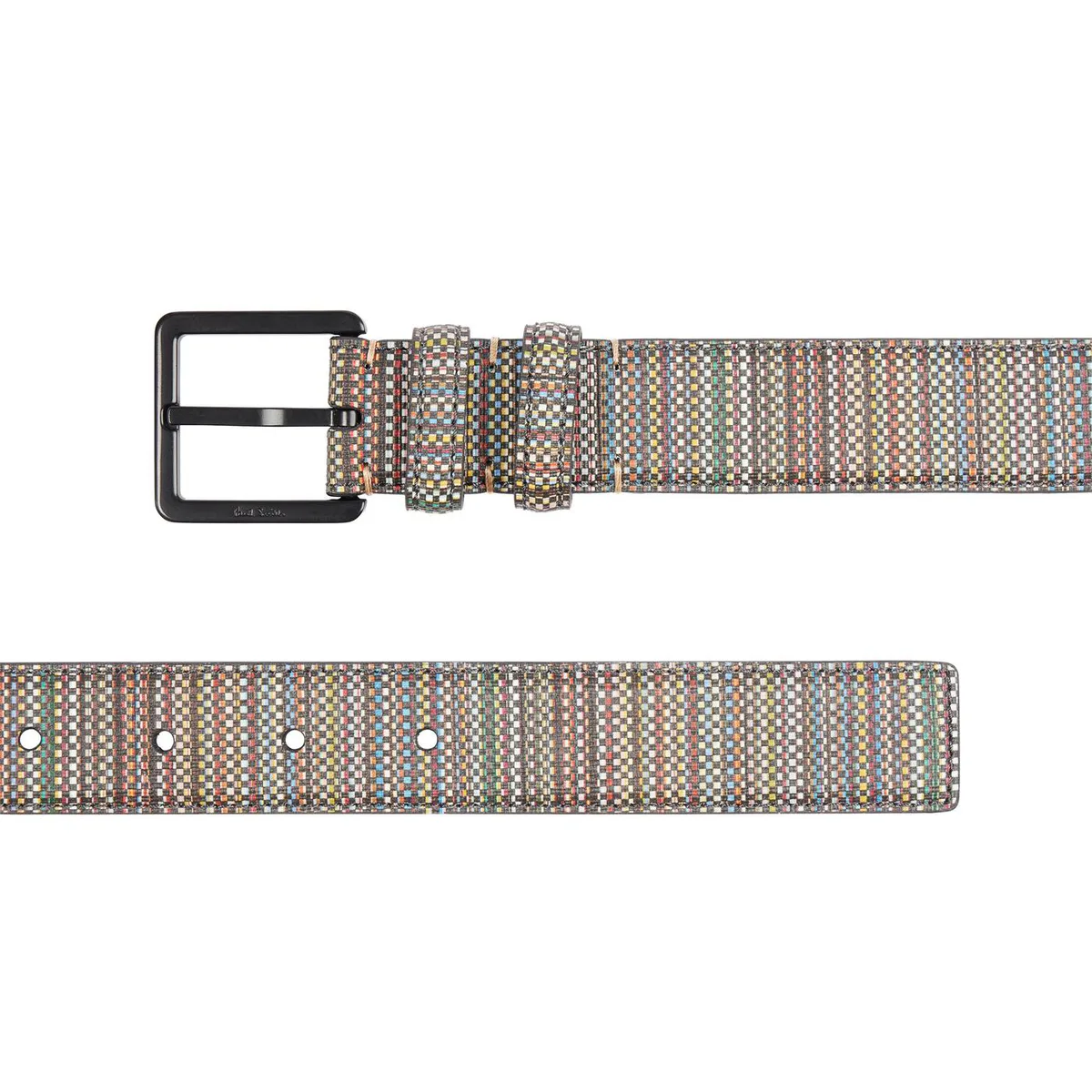 Paul Smith Signature Stripe Coated Canvas Belt in Multicolour – Accessories