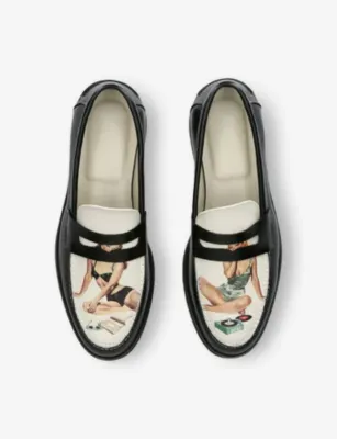 DUKE & DEXTER Wilde Pin Up II Leather Penny Loafers - EUR 46 / 12 UK MEN detail 2