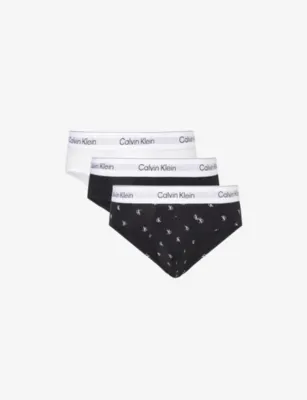 CALVIN KLEIN Icon Pack of Three Stretch-Cotton Briefs