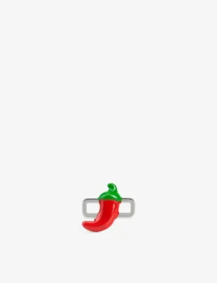POUBEL Chilli Pepper Sterling-Silver and Enamel Charm