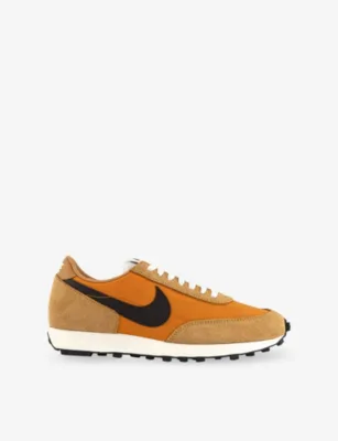 For Him Daybreak Suede And Mesh Trainers - EUR 40 / 6 UK MEN in FLAX VELVET BROWN MO – Mens | Trainers | Lace up trainers