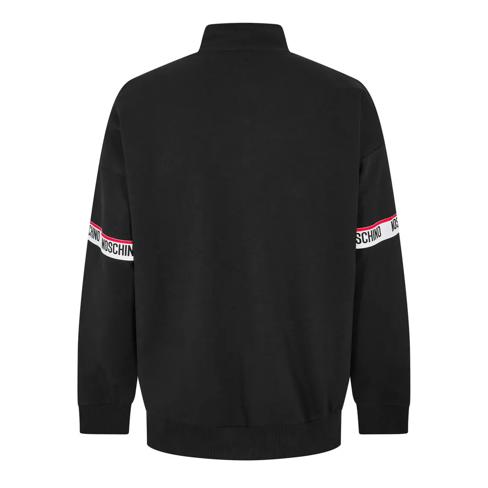 Moschino Men's Tape QZ 1/4 Zip Fleece detail 2